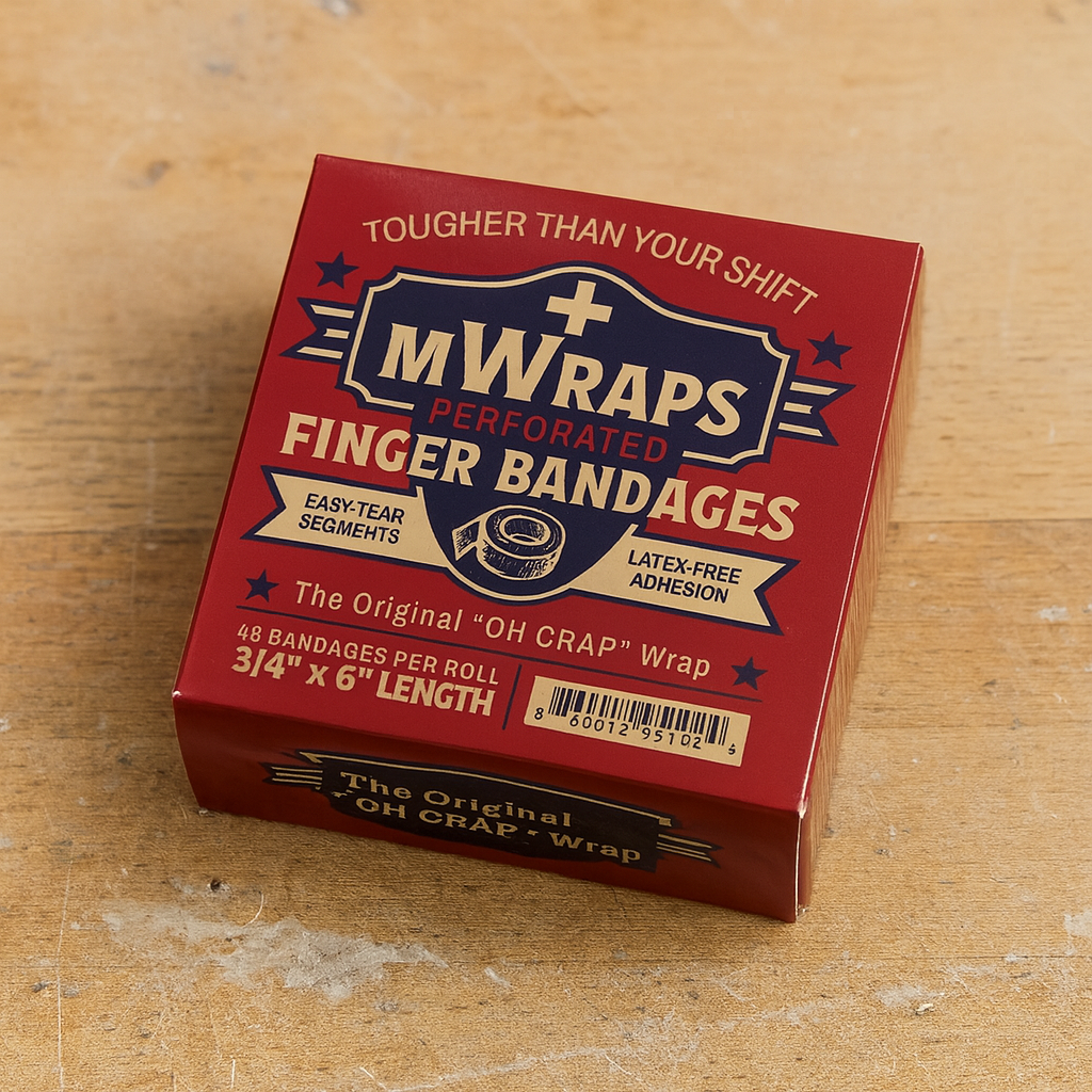 mwraps perforated finger bandages for tradesmen 